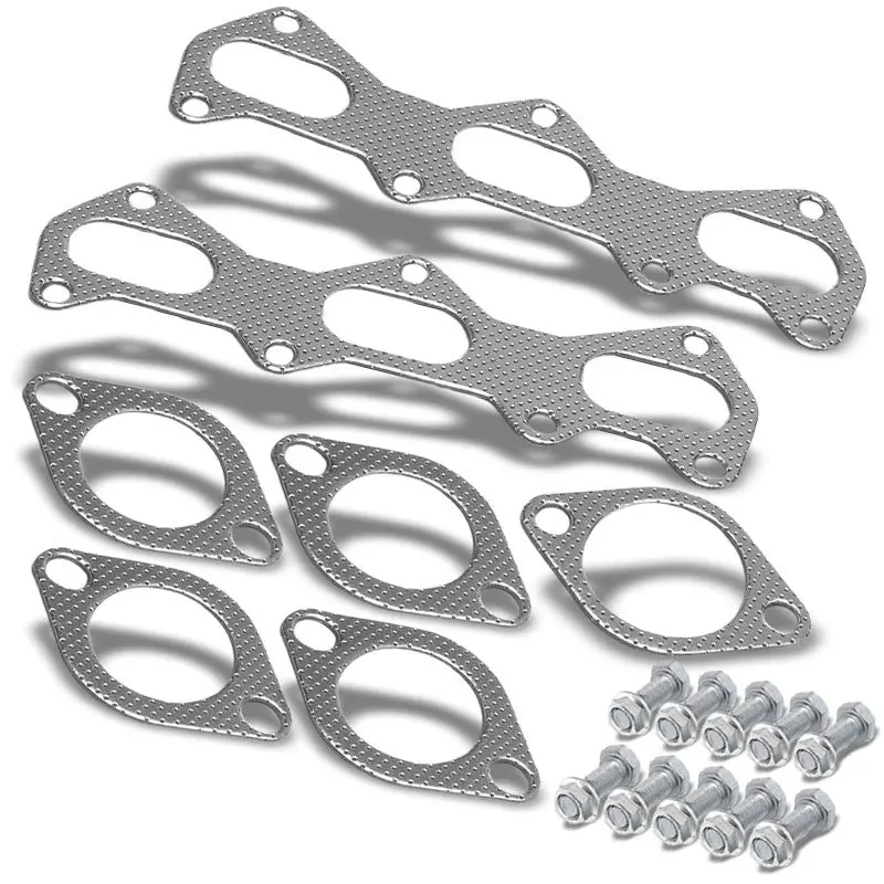 Bfc Aluminum Graphite Exhaust Gasket For 03-08 Tiburon Gt/Se 2.7L Dohc 1