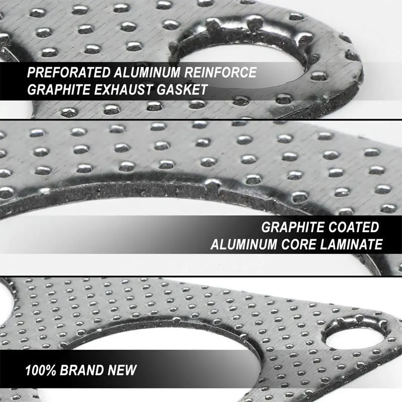 Bfc Aluminum Graphite Exhaust Gasket For 07-13 Chevrolet Silverado 1500 6.0L V8 2