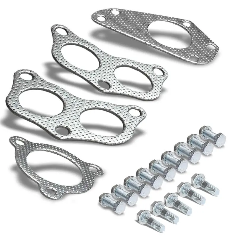 Bfc Aluminum Graphite Exhaust Gasket For 02-07 Subaru Impreza Wrx 2.0L/2.5L H4 1