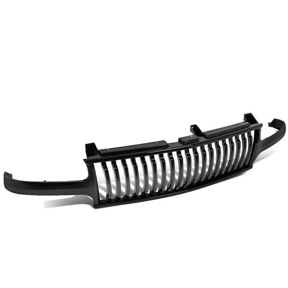 Abs Plastic Glossy Black Badgeless Fence Front Grille For 01-06 Chevy Tahoe 1