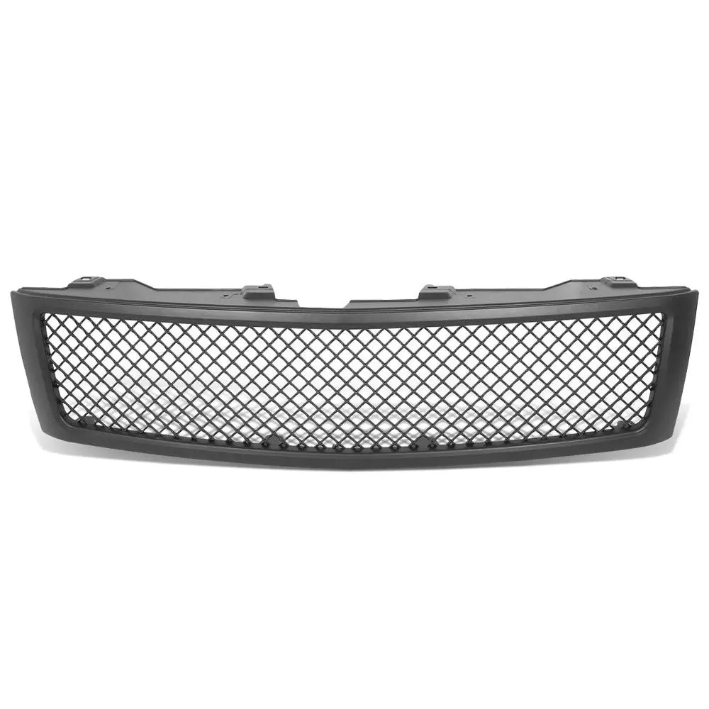 Matte Black Badgeless Mesh Style Front Grille For 07-13 Silverado 1500 1