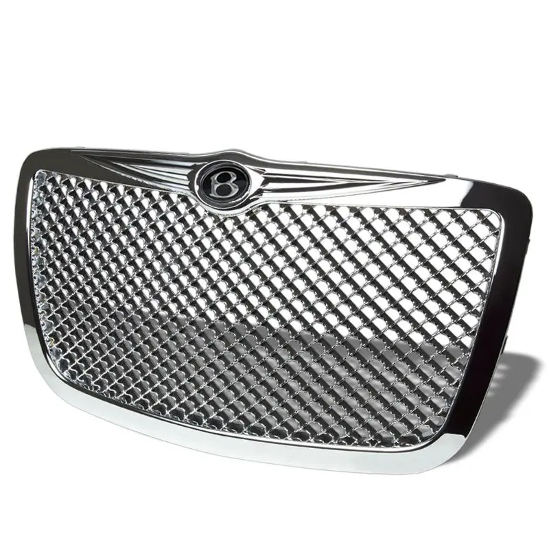 Chrome Diamond Mesh Style Replacement Front Grille For 05-10 300 V6/V8 Dohc/Sohc 1