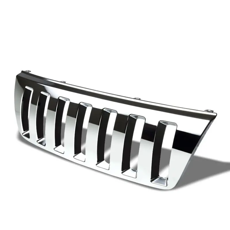 Chrome Vertical Style Replacement Front Grille For Jeep 99-04 Grand Cherokee Wj 1