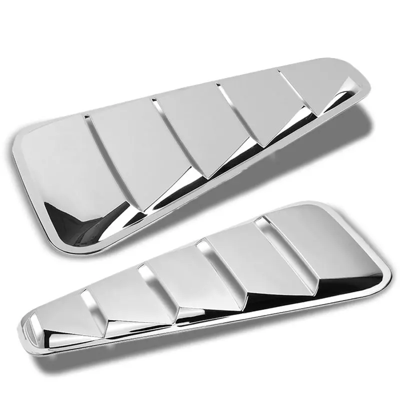 Chrome Vent Louver Replacement Side Window For 05-14 Mustang Coupe D2c V8/V6 1
