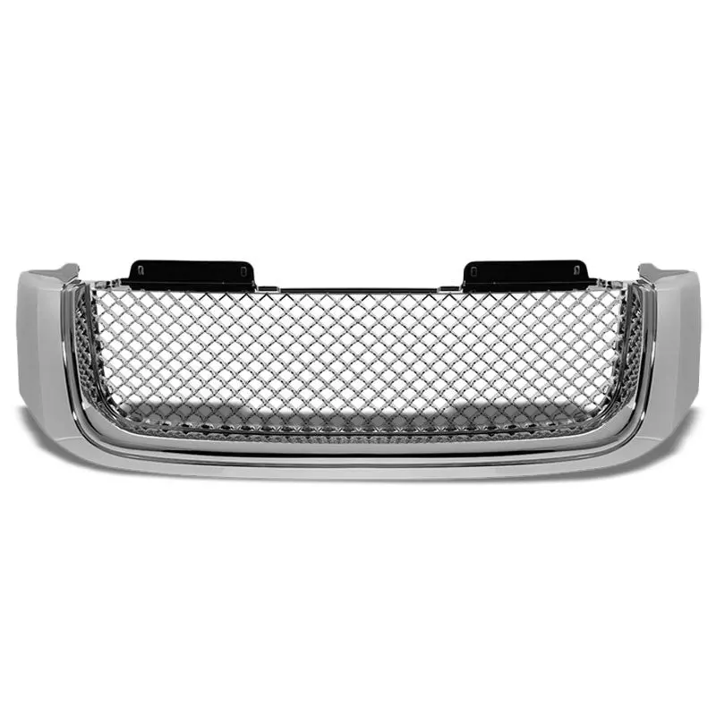 Chrome Diamond Mesh Style Replacement Front Grille For Gmc 02-09 Envoy/Xl/Xuv 1