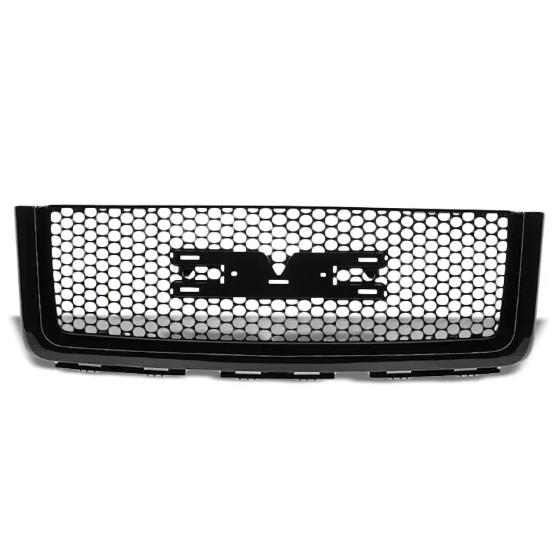 Black Circle Mesh Style Replacement Grille For 07-13 Sierra 1500 Gmt900 V6/V8 1
