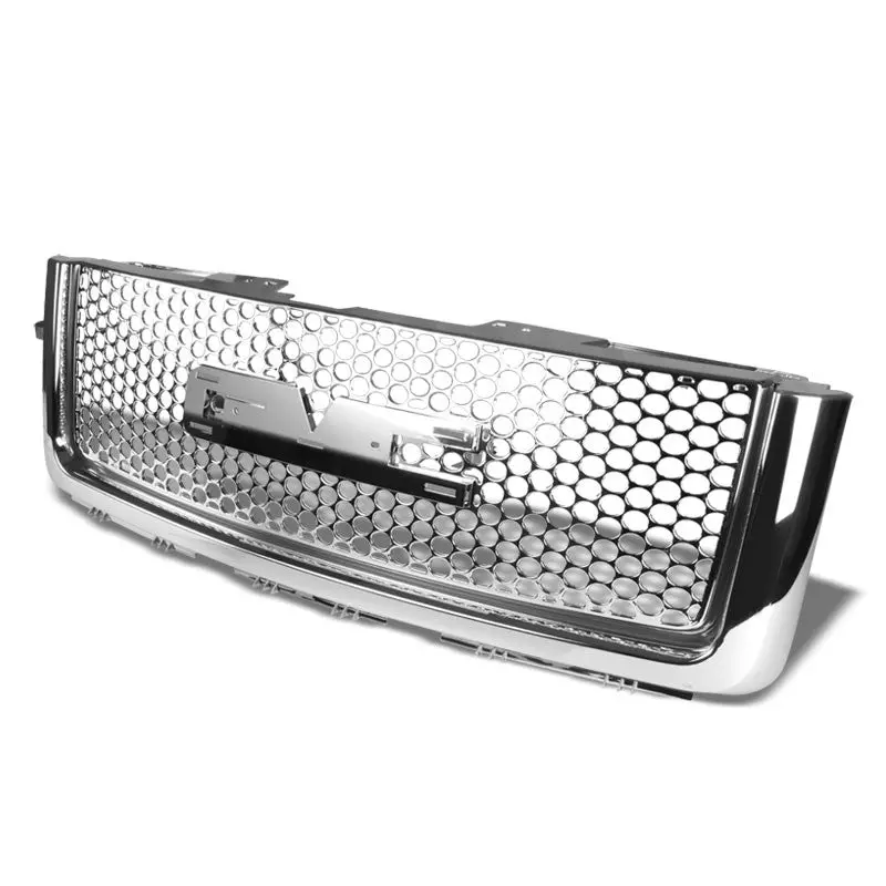 Chrome Circle Mesh Style Replacement Grille For 07-13 Sierra 1500 Gmt900 V6/V8 1