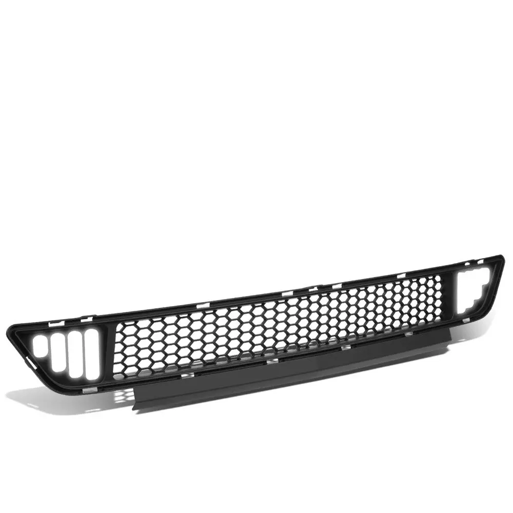 Black Mesh Style Bar Style Led Drl Front Lower Grille For 15-17 Ford Mustang 1