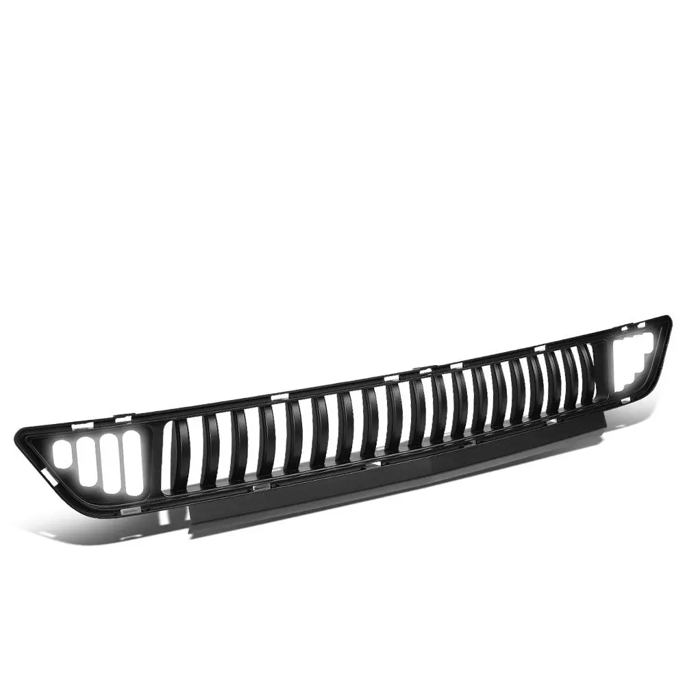Black Vertical Style Bar Style Led Drl Front Lower Grille For 15-17 Ford Mustang 1