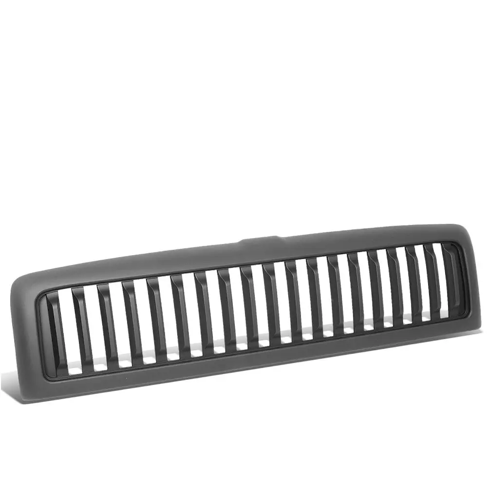 Matte Black Badgeless Vertical Style Front Grille For 94-01 Ram 1500 1