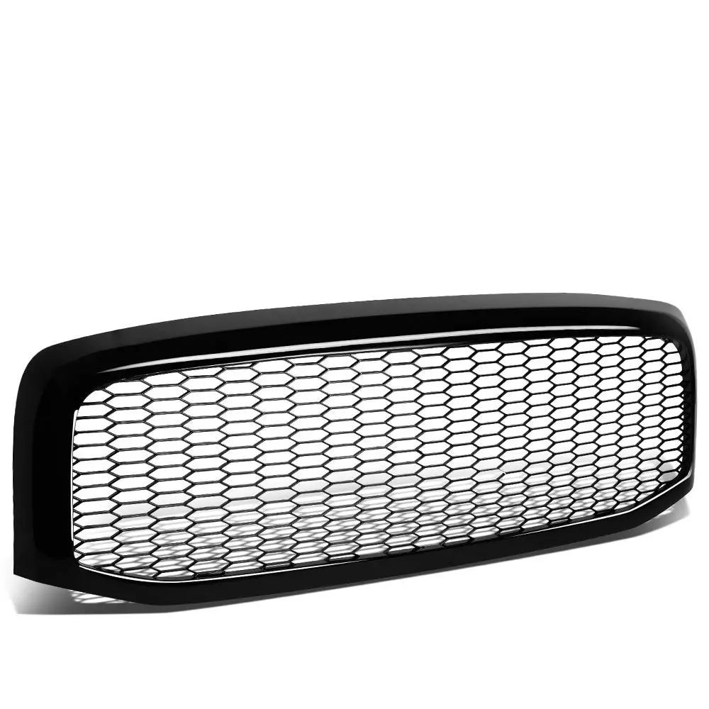 Glossy Black Badgeless Mesh Style Front Grille For 06-09 Ram 3500 1