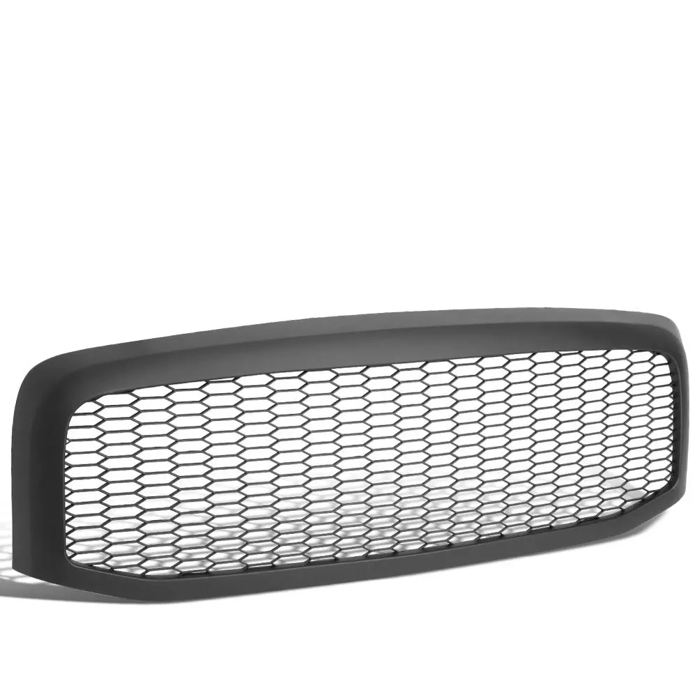 Matte Black Badgeless Mesh Style Front Grille For 06-09 Ram 3500 1