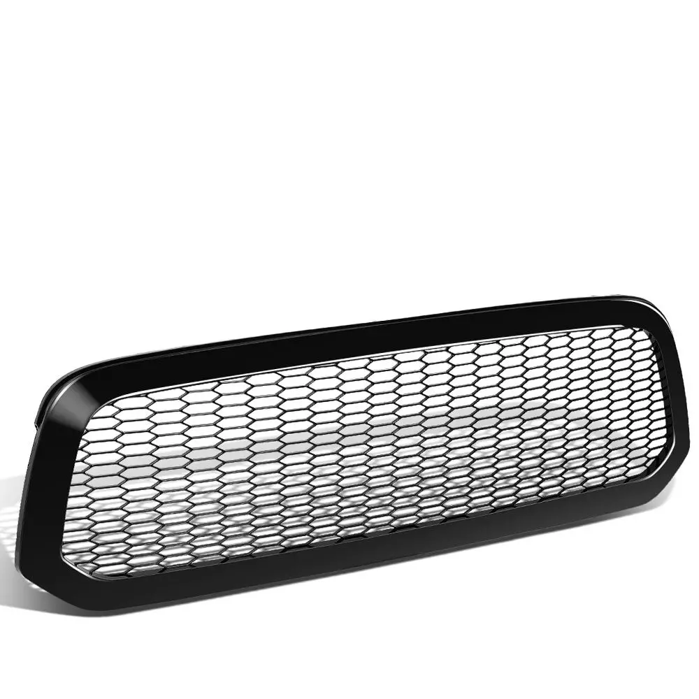 Glossy Black Badgeless Mesh Style Front Grille For 13-18 Ram 1500 1