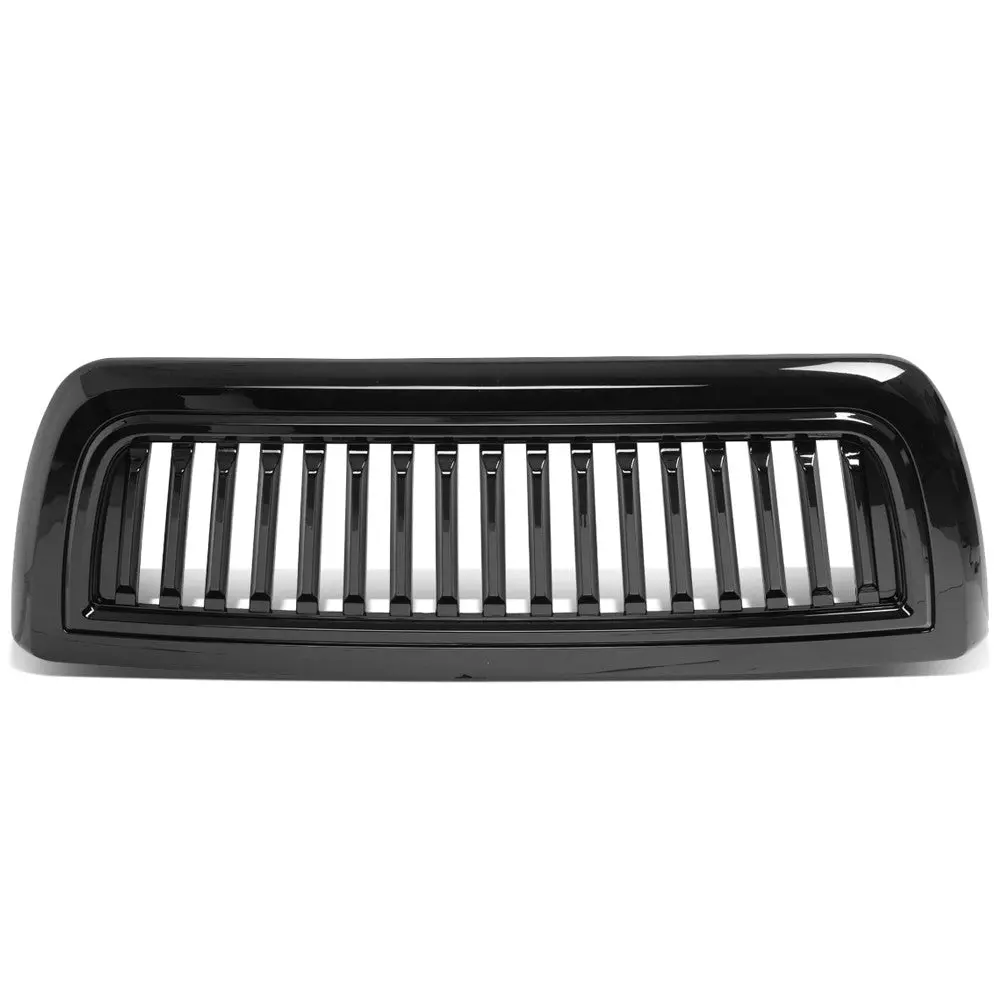 Black Glossy Badgeless Vertical Slat Style Front Grille For 10-18 Ram 2500/3500 1