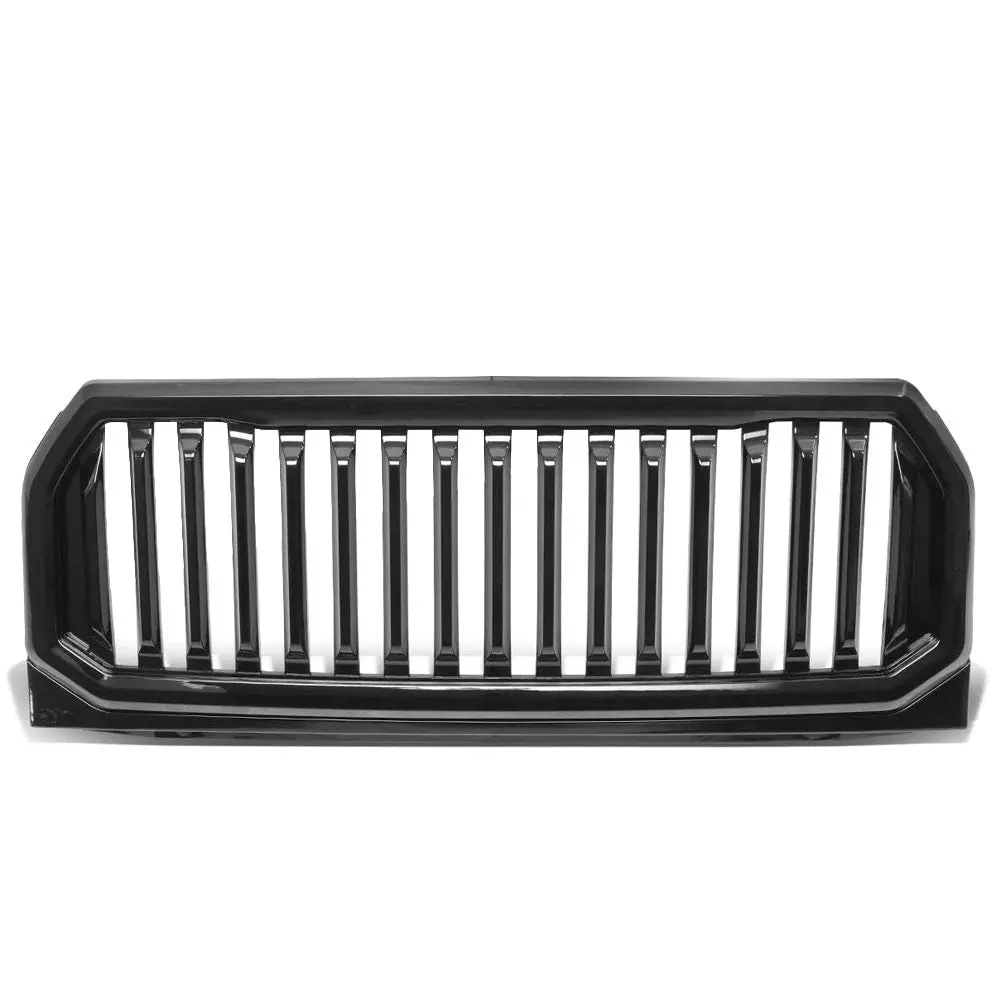 Glossy Black Badgeless Fence Front Bumper Grille For 15-17 Ford F-150 1