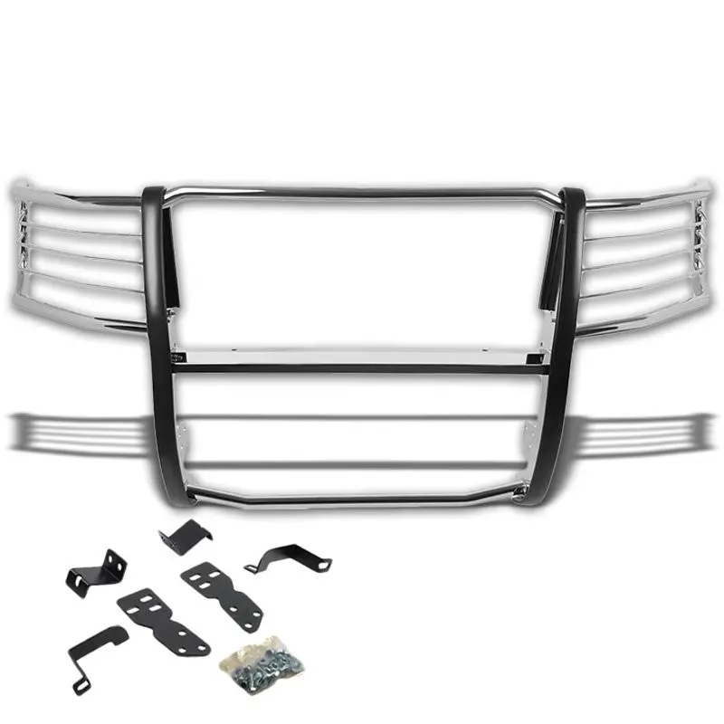 Chrome Mild Steel Front Bumper Brush Grill Guard For Chevy 07-13 Silverado 1500 1