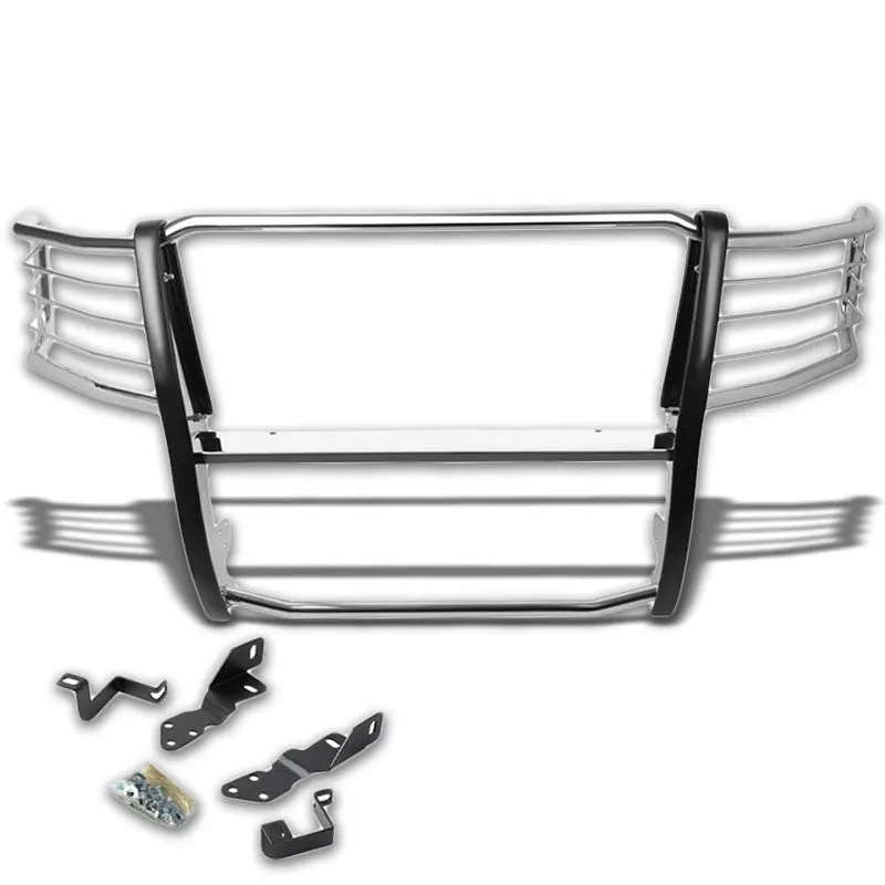 Chrome Mild Steel Front Bumper Brush Grill Guard For 07-13 Silverado 25/35/Hd 1