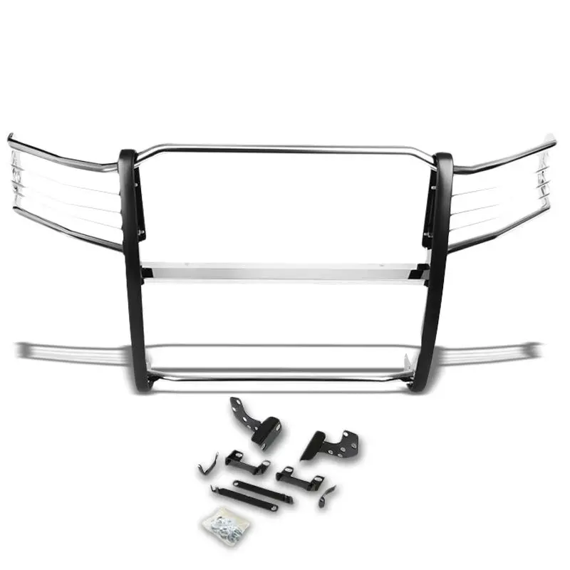 Chrome Mild Steel Front Bumper Brush Grill Protection Guard For 09-17 Ram 1500 1