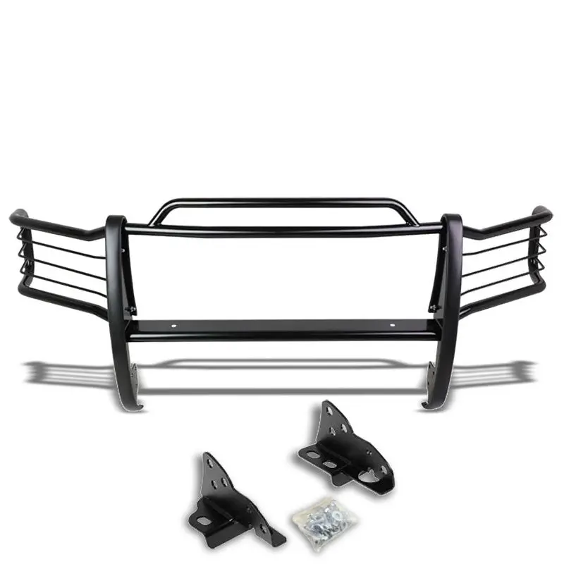 Black Mild Steel Full Front Bumper Grille Guard For 99-07 Ford F-250 Super Duty 1