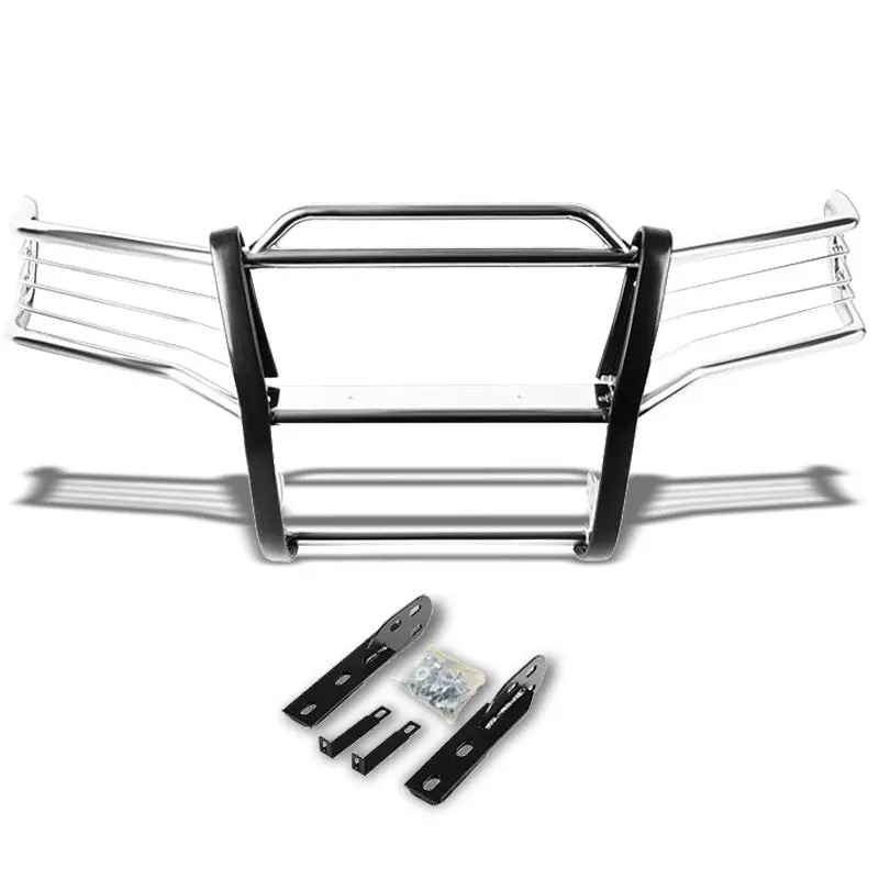 Chrome Mild Steel Front Bumper Brush Grill Guard For 01-05 Explorer Sport Trac 1