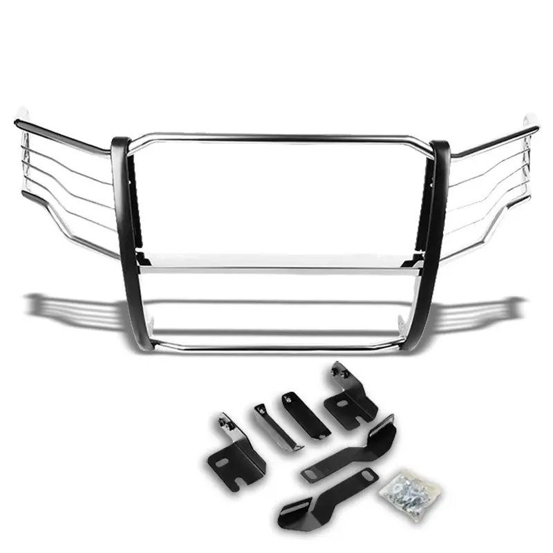 Chrome Mild Steel Front Bumper Brush Grill Protection Guard For Ford 09-14 F-150 1