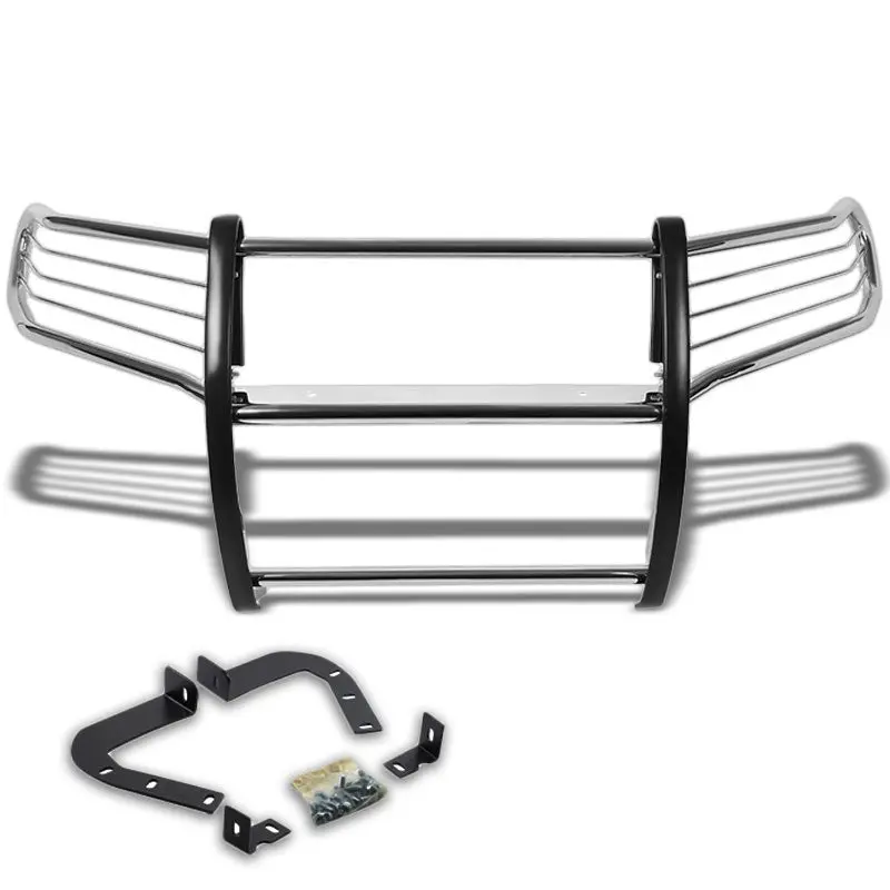 Chrome Mild Steel Front Bumper Brush Grill Guard For 11-13 Grand Cherokee Wk2 1