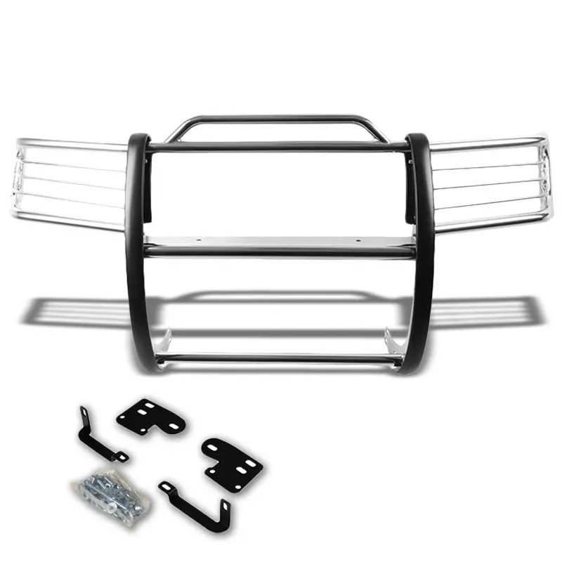 Chrome Mild Steel Front Bumper Grill Guard For 98-00 Frontier/Xterra D22/Wd22 1