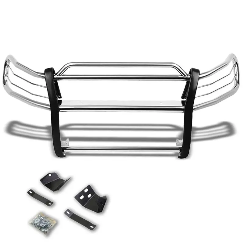 Chrome Mild Steel Front Bumper Brush Grill Guard For Toyota 96-00 Rav4 Xa10 Base 1