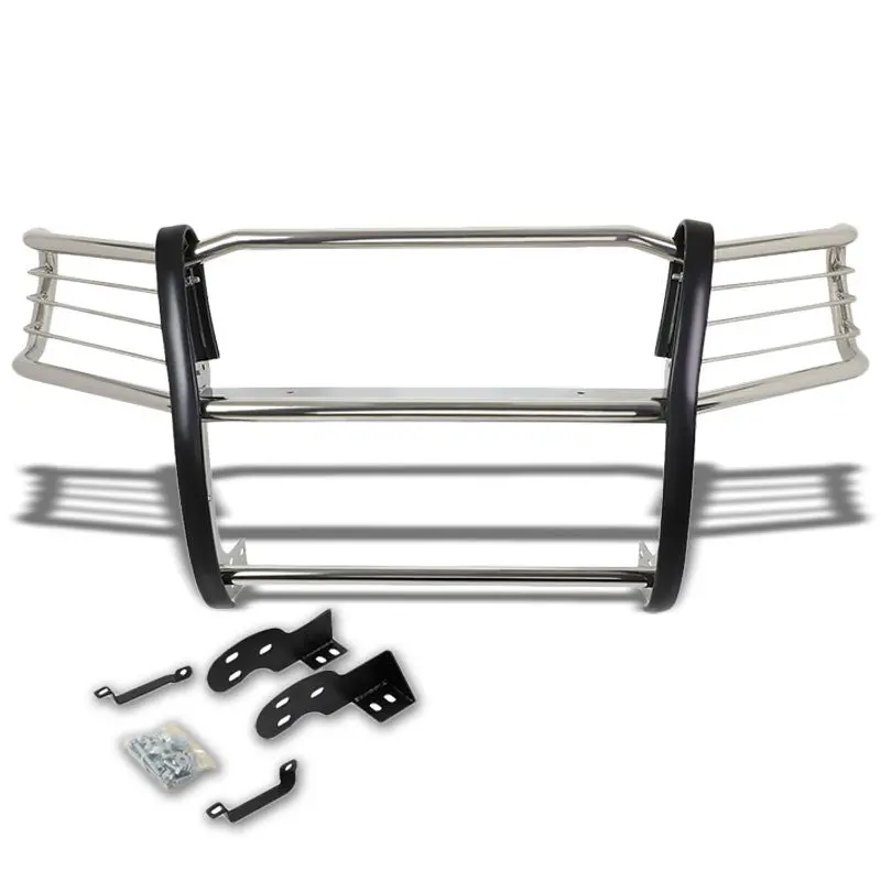 Chrome Mild Steel Front Bumper Grill Protection Guard For Toyota 98-04 Tacoma 1