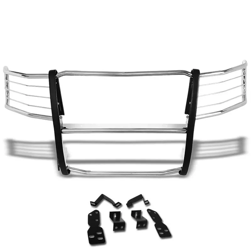 Metallic Mild Steel Full Front Grille Guard For 07-13 Chevrolet Silverado 1500 1