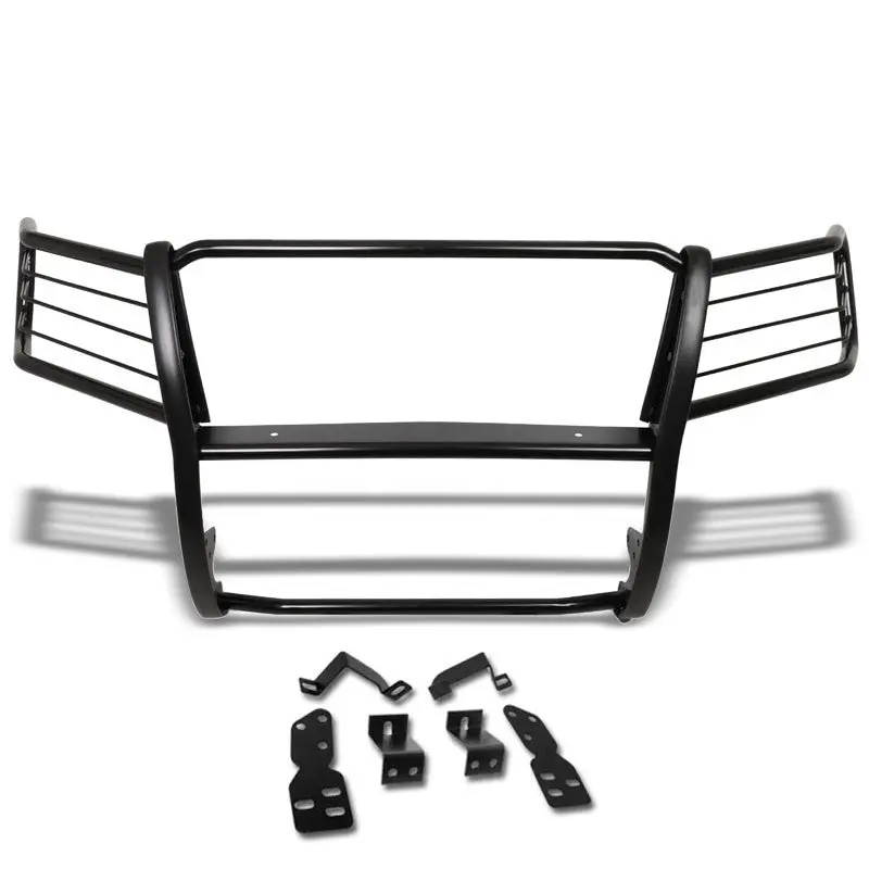Black Mild Steel Full Front Grille Guard For 07-14 Chevrolet Tahoe 4.8L/5.3L 1