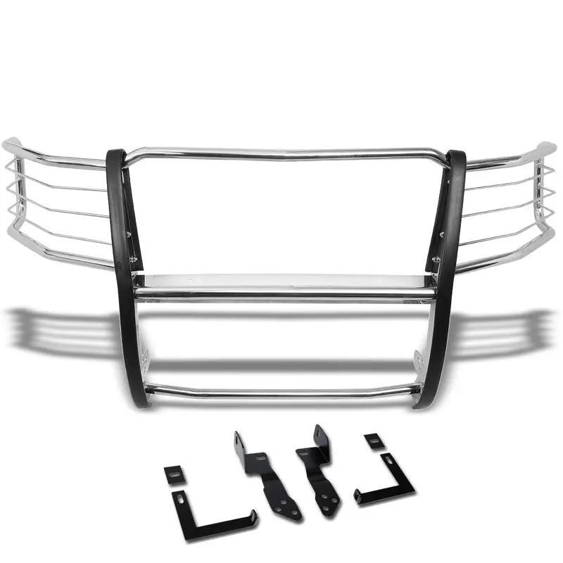 Metallic Mild Steel Full Front Bumper Grille Guard For 11-14 Silverado 2500 Hd 1