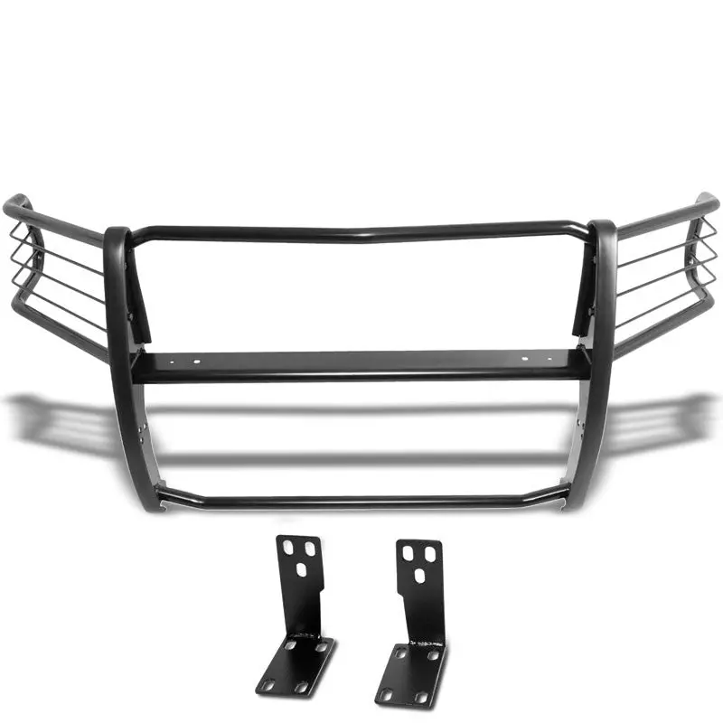 Black Mild Steel Full Front Grille Guard For 10-18 Ram 2500 4.7L/5.7L/6.4L/6.7L 1