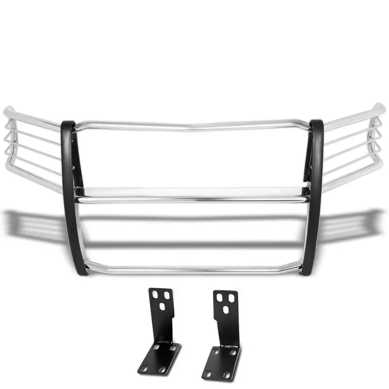 Metallic Mild Steel Full Front Grille Guard For 10-18 Ram 2500 4.7L/5.7L/6.4L 1