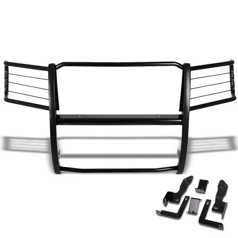 Black Mild Steel Full Front Bumper Grille Guard For 11-14 Gmc Sierra 2500 Hd 1