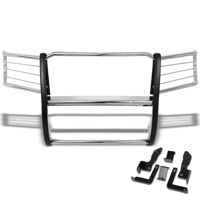 Metallic Mild Steel Full Front Bumper Grille Guard For 11-14 Gmc Sierra 2500 Hd 1
