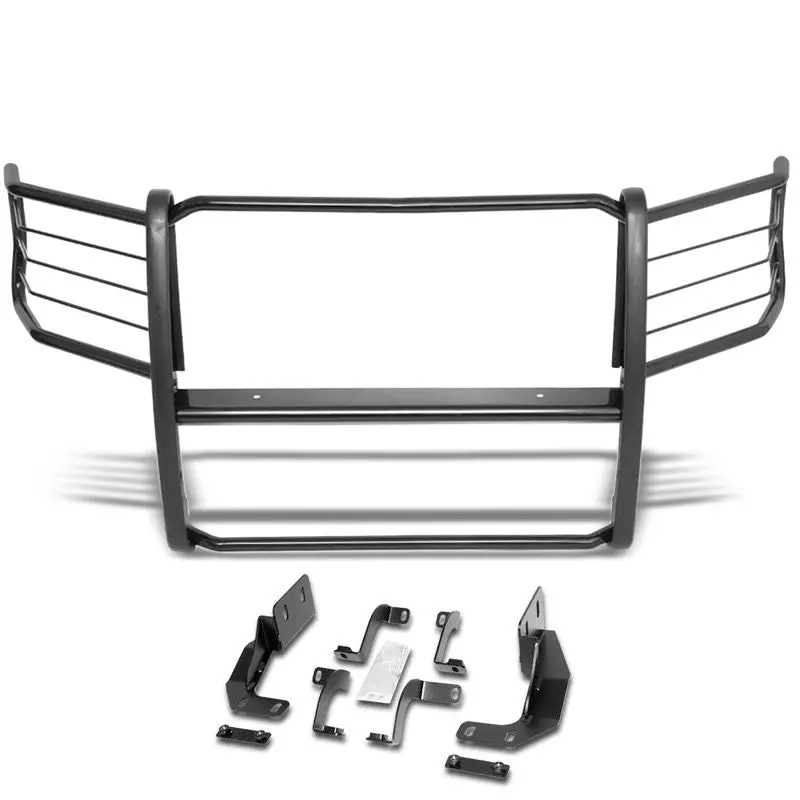 Black Mild Steel Full Front Grille Guard For 15-19 Ford F-150 2.7L/3.0L/5.0L 1