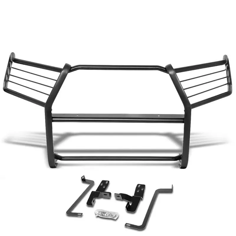 Black Mild Steel Full Front Grille Guard For 16-20 Toyota Tacoma 2.7L/3.5L Dohc 1