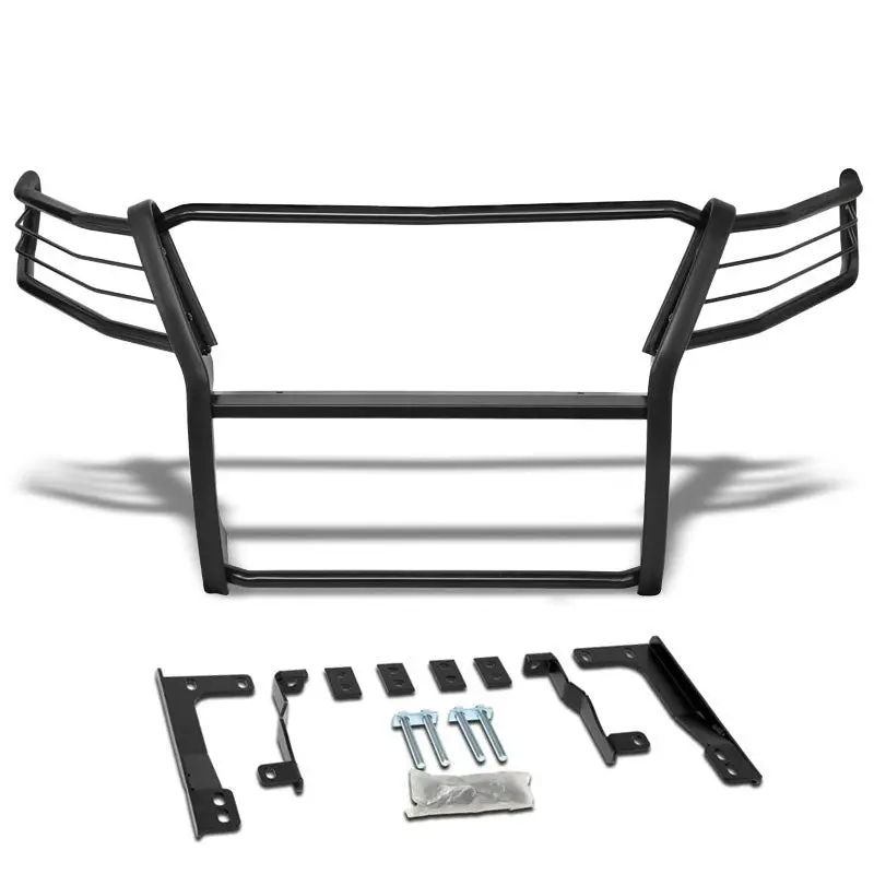 Black Mild Steel Full Front Grille Guard For 15-19 Chevrolet Colorado 2.5L/3.6L 1