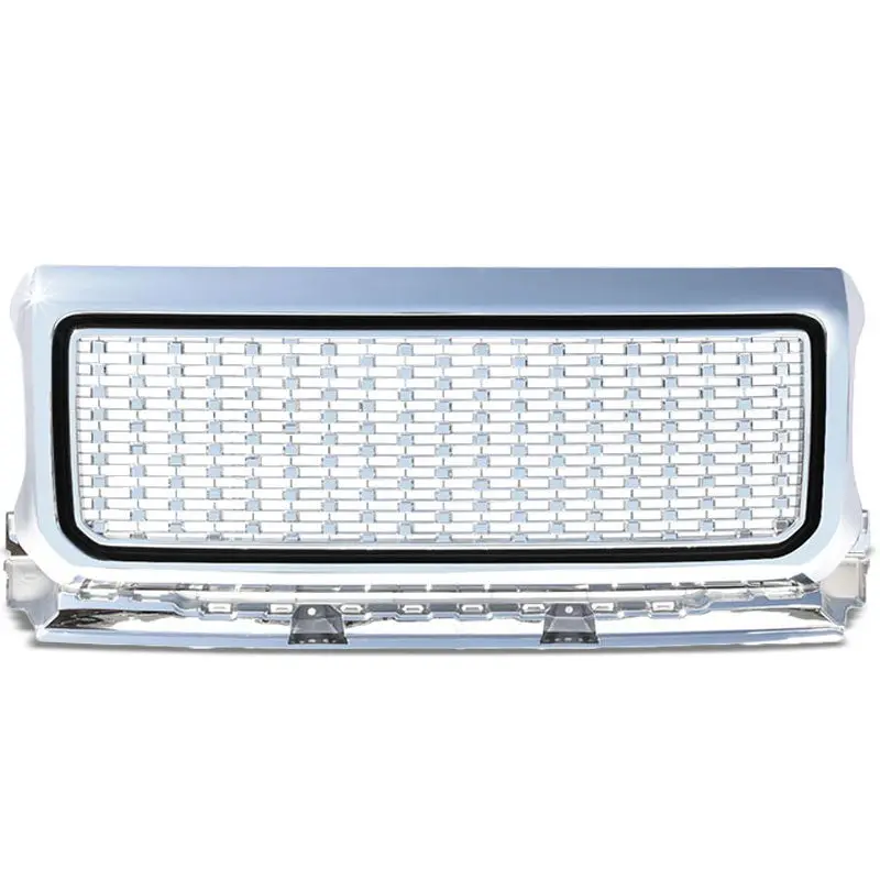 Polished Chrome Denali Style Front Bumper Hood Grille For 15-18 Gmc Canyon 1