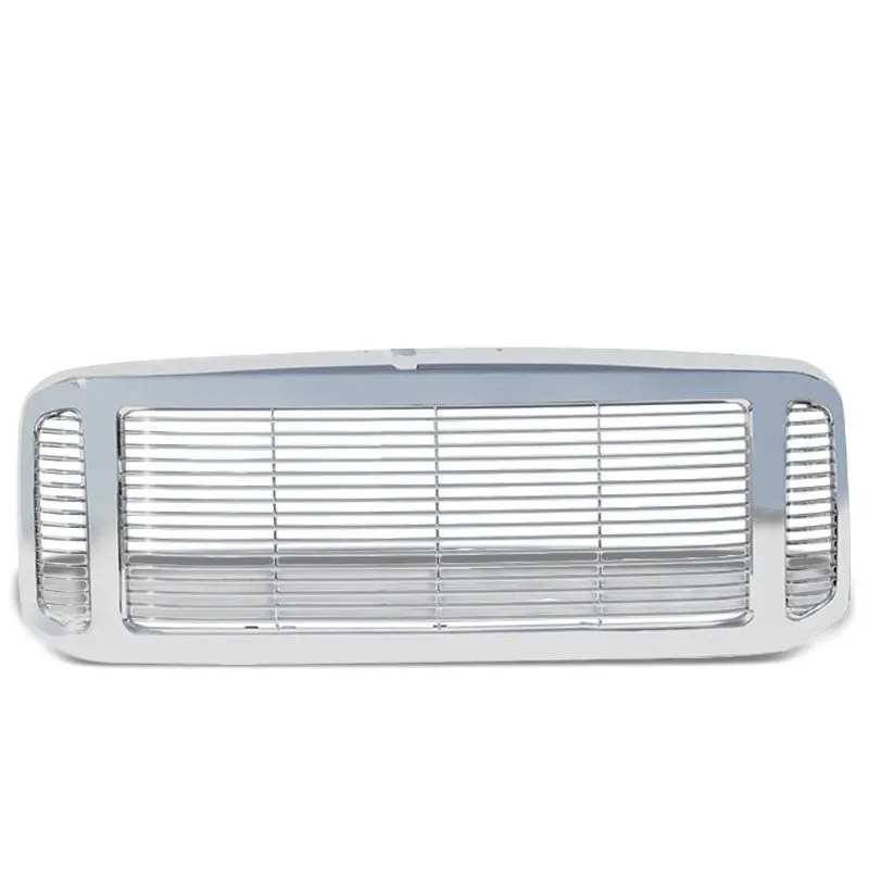 Powdercoated Chrome Badgeless Style Front Bumper Grille For 05-07 Ford F-250 Sd 1