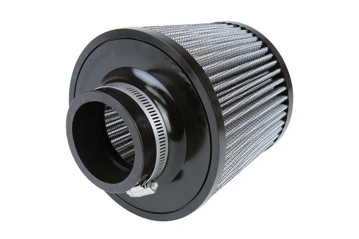 Hps 2.5" White Round Tapered Intake Air Filter 6.5" Length, 6" Base, 5" Top. Hps-4274 2
