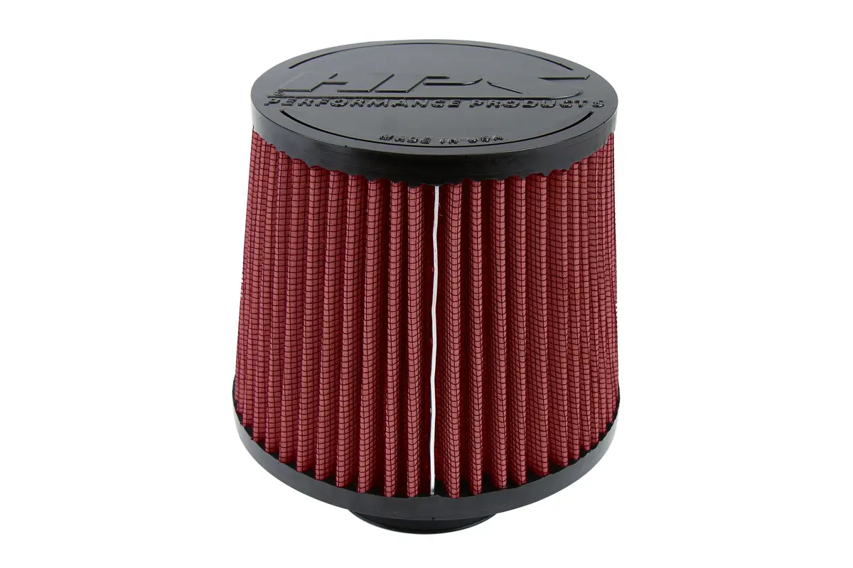 Hps 2.75" Red Round Tapered Intake Air Filter 6.5" Length, 6" Base, 5" Top. Hps-4275-Red 1