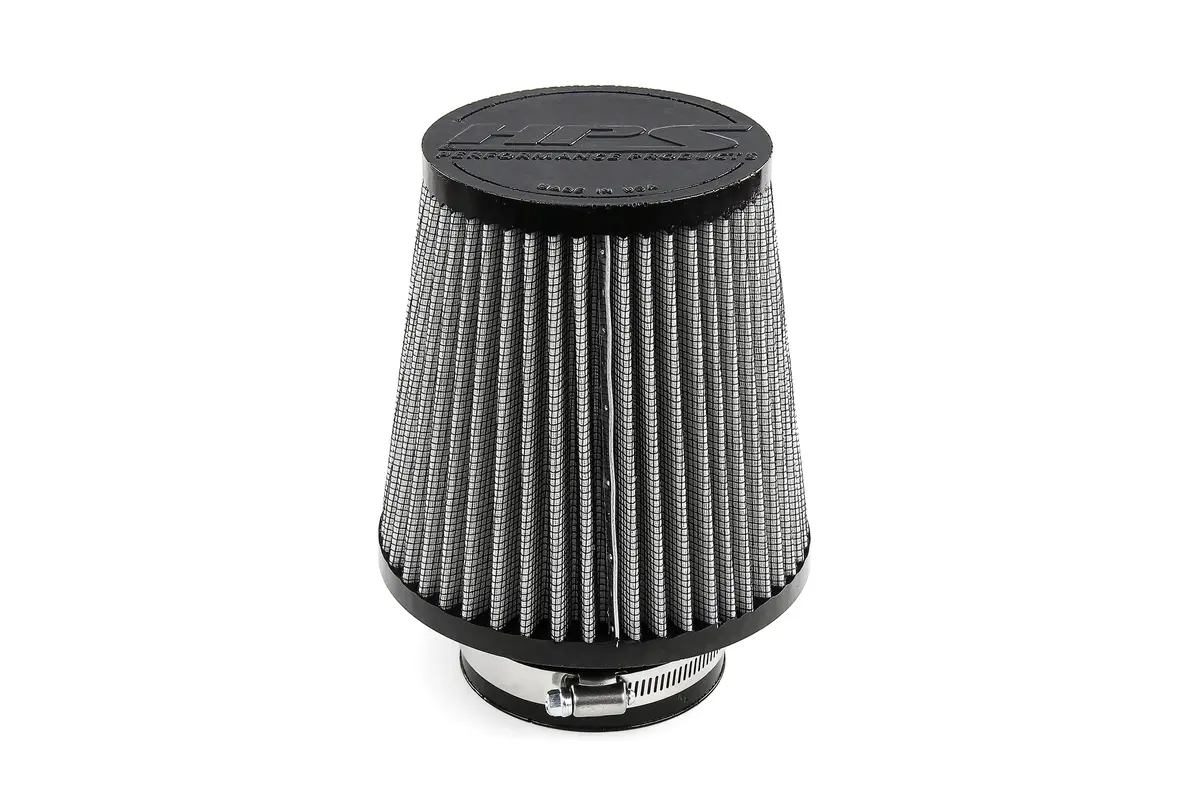 Hps 3.25" Universal Round Tapered White Intake Air Filter 7.75"Length, 6" Base, 5" Top Hps-4294 1