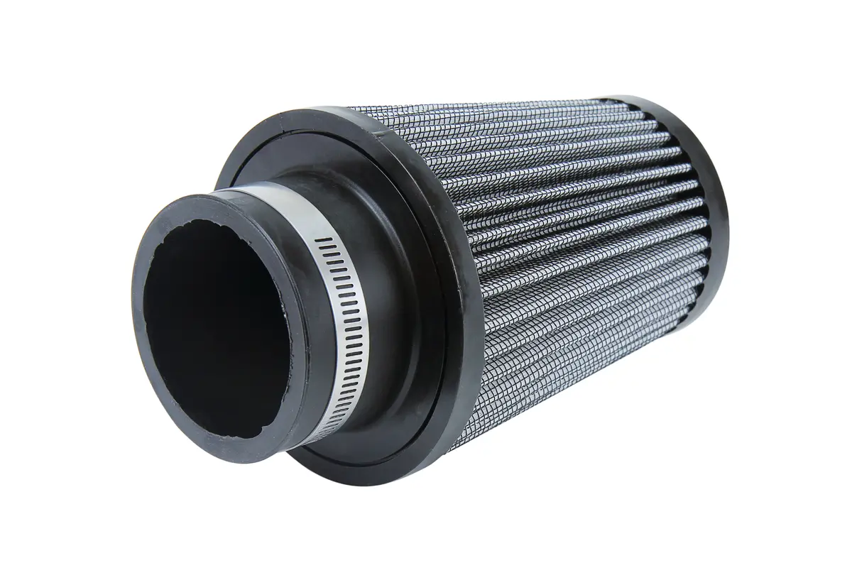 Hps 2.75" White Round Tapered Intake Air Filter 7.75" Length, 4.87" Base, 3.5" Top. Hps-4296 2