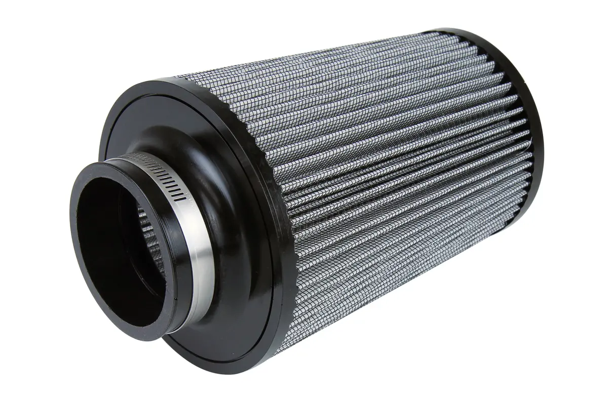 Hps 3" White Round Tapered Intake Air Filter 9.5" Length, 6" Base, 5" Top. Hps-4297 2