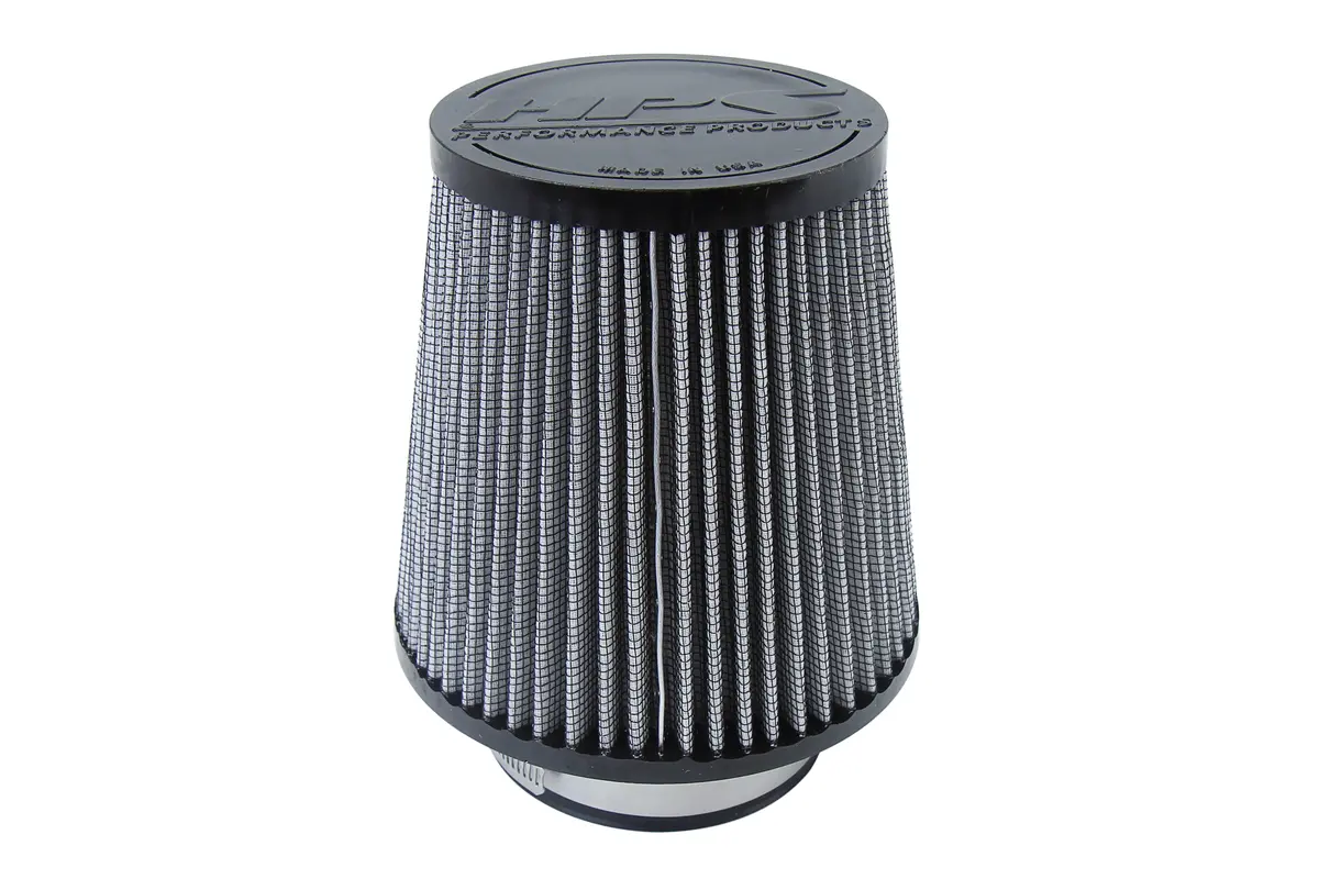 Hps 3.5" White Round Tapered Intake Air Filter 7.5" Length, 6" Base, 4.5" Top. Hps-4298 1