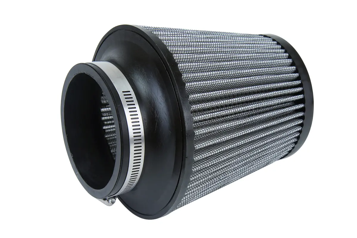 Hps 3.5" White Round Tapered Intake Air Filter 7.5" Length, 6" Base, 4.5" Top. Hps-4298 2