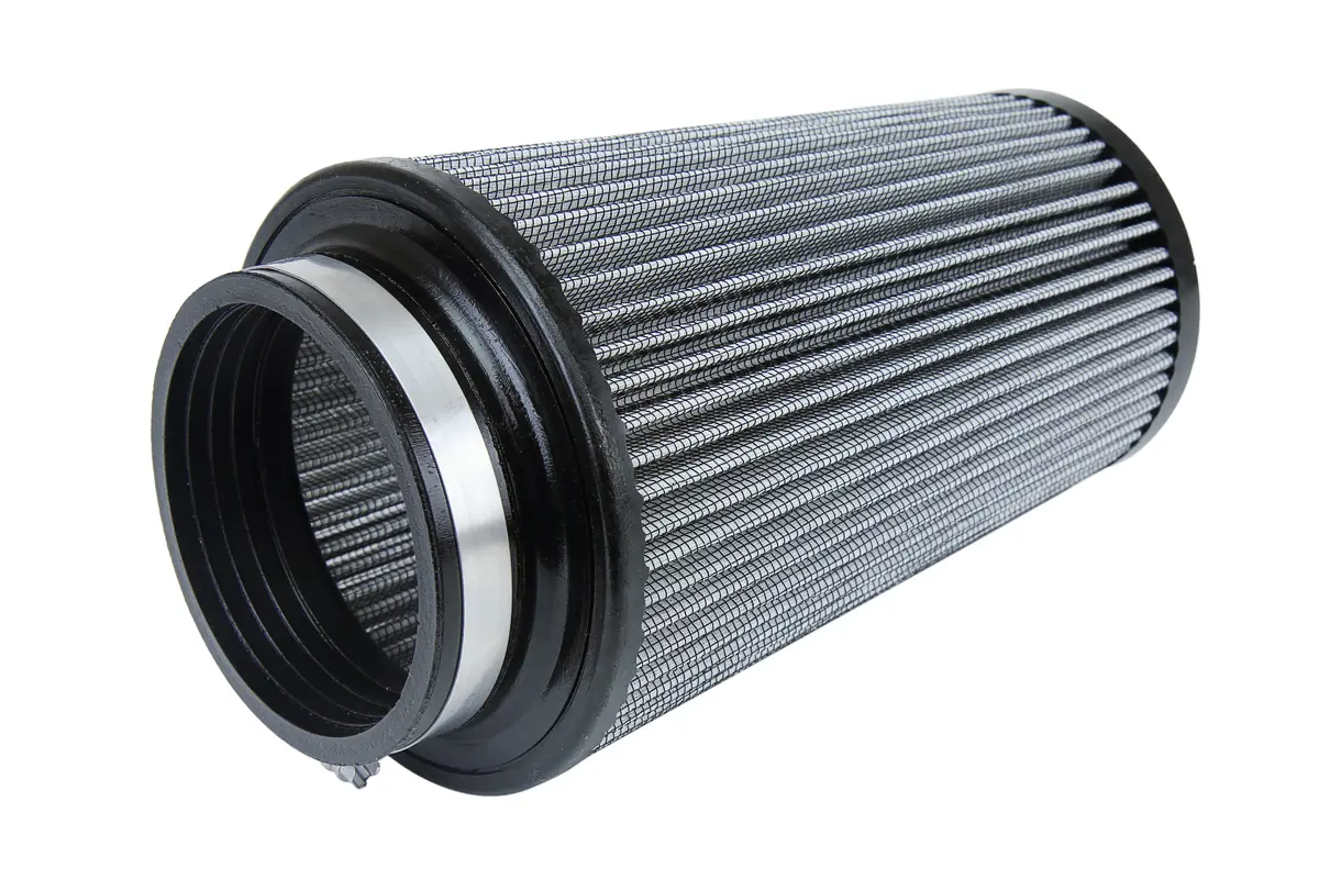 Hps 4" White Round Tapered Intake Air Filter 10.25" Length, 6" Base, 4.5" Top. Hps-4301 2