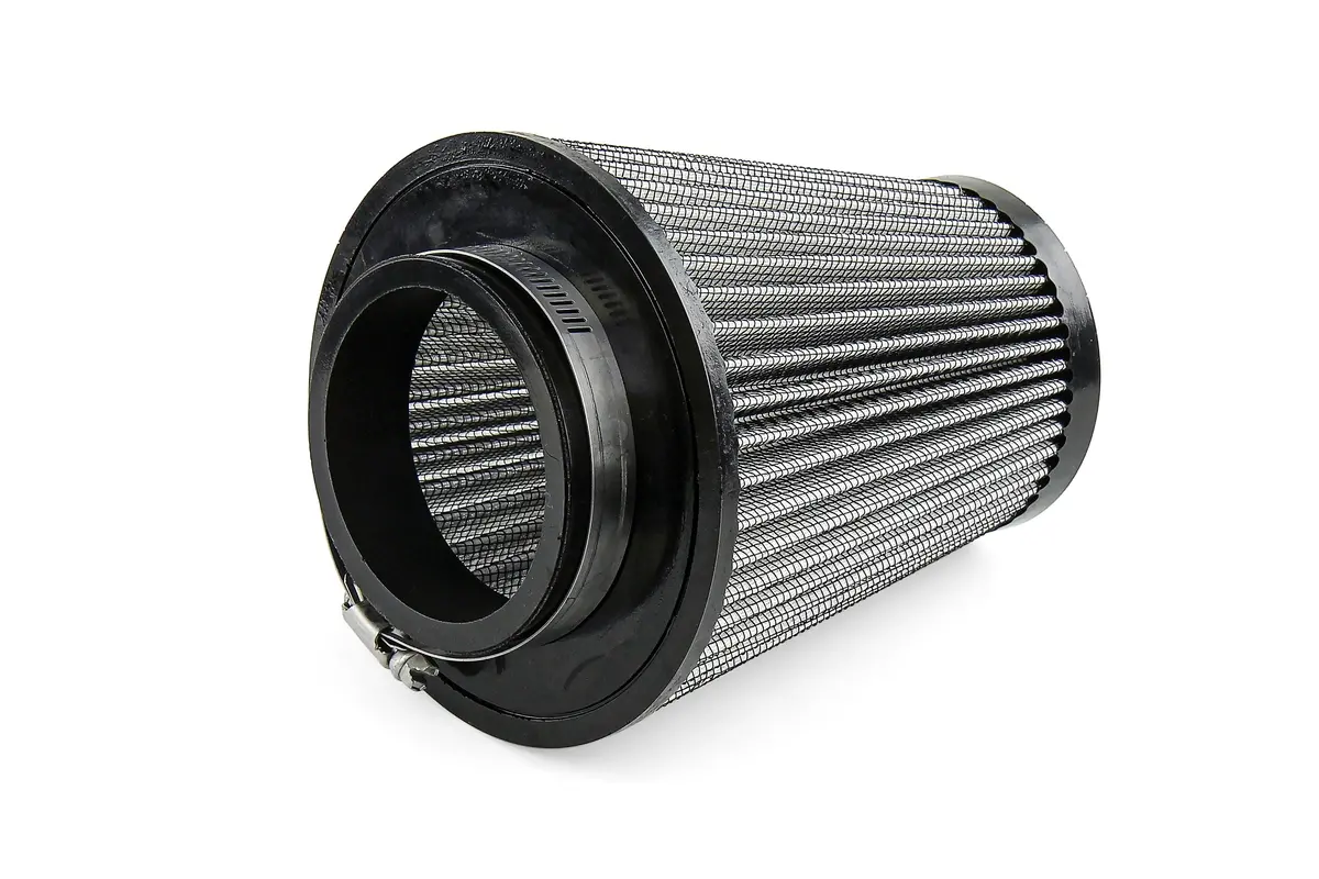 Hps 3" White Round Tapered Intake Air Filter 6.75" Length, 5.5" Base, 3.5" Top. Hps-4326 2